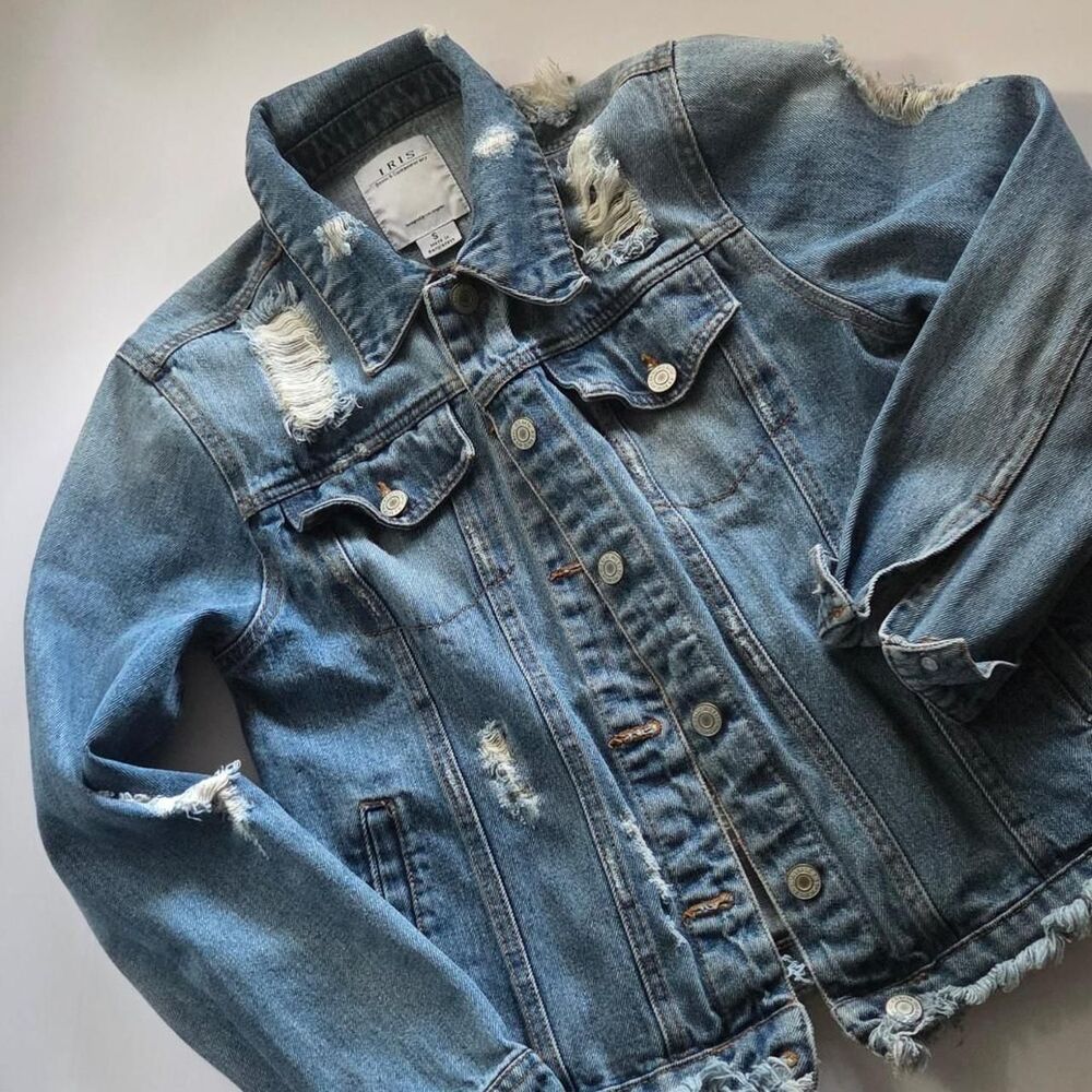 Iris-fashion Women's Blue and Navy Jacket